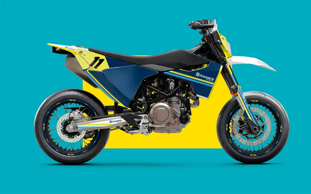 Husqvarna 701 Enduro GRAPHICS - "Duoline" (Husqvarna Blauw)