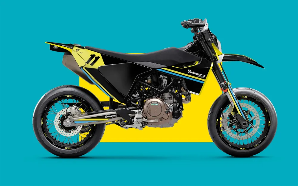 Husqvarna 701 Enduro GRAPHICS - "Duoline" (Zwart)