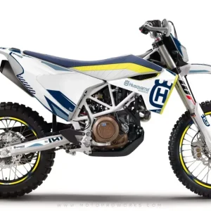 Husqvarna 701 Enduro Graphics - "FACTOR" (Wit/blauw)