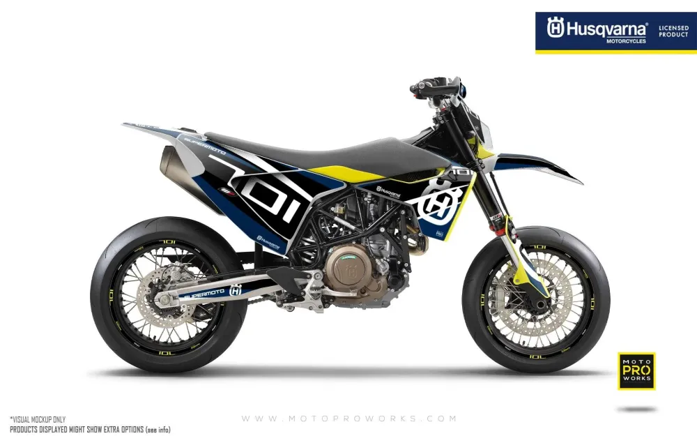 Husqvarna 701 Enduro Graphics - "MarkSeven" (Blauw)