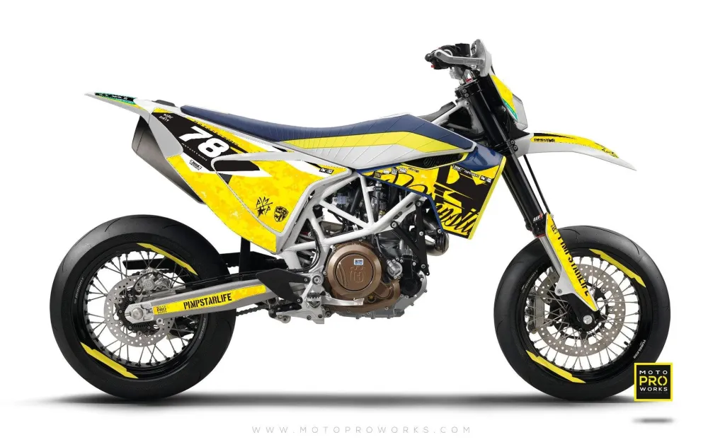Husqvarna 701 Enduro Graphics - "MARPAT" (geel)