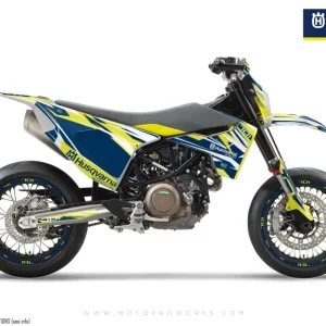 Husqvarna 701 Enduro Graphics - "Ripple" (Blauw)