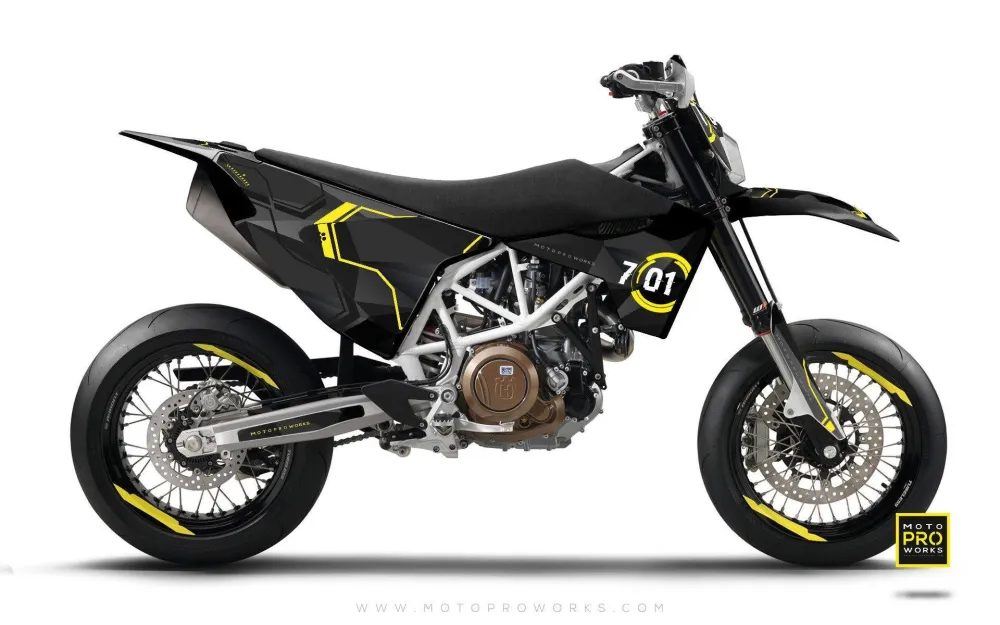 Husqvarna 701 Enduro Graphics - "SCANNER" (donker)