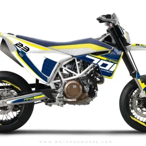 Husqvarna 701 Enduro Graphics - "SEVENOH" (Blauw/Wit)