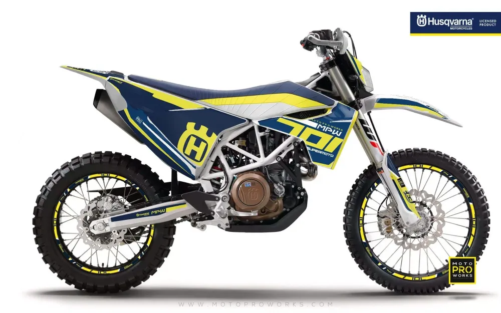 Husqvarna 701 Enduro Graphics - "SEVENOHONE" (Blauw)