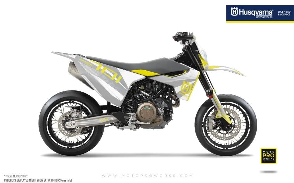 Husqvarna 701 GRAPHICS - "Featherlight" (Wit)