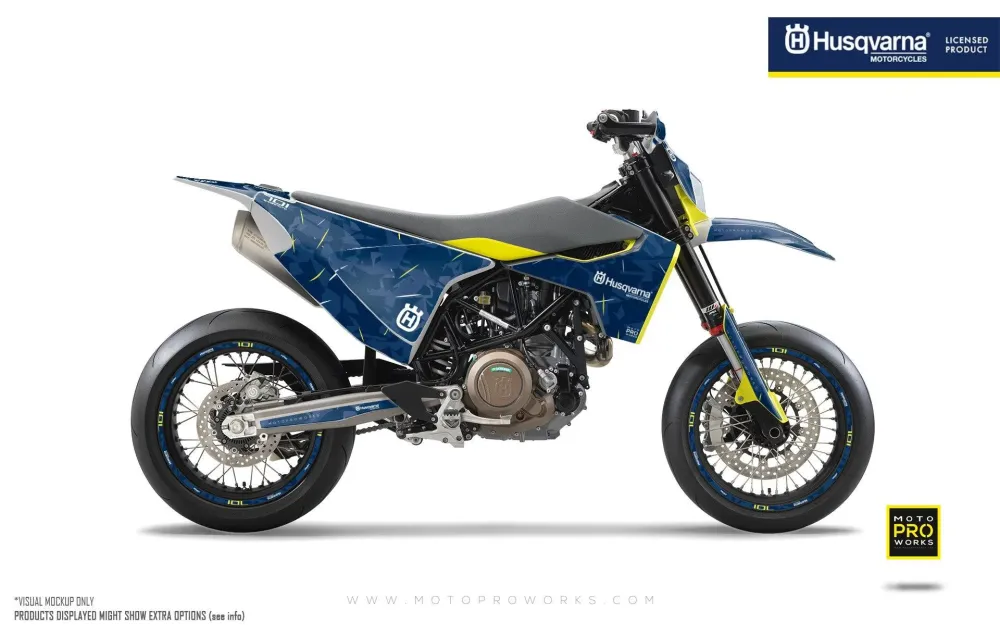 Husqvarna 701 GRAPHICS - "Flake" (Blauw)