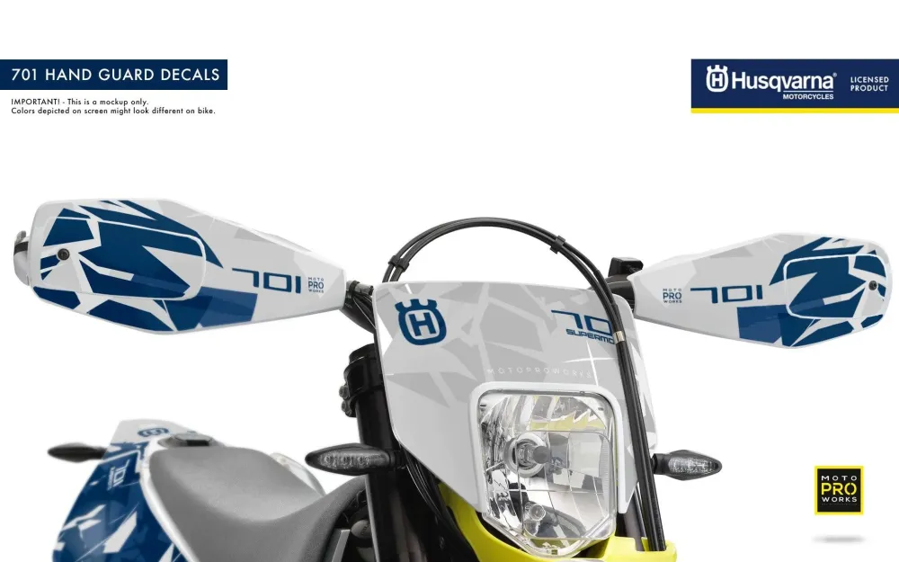 Husqvarna 701 GRAPHICS - "Flake" (Grijs/Blauw)