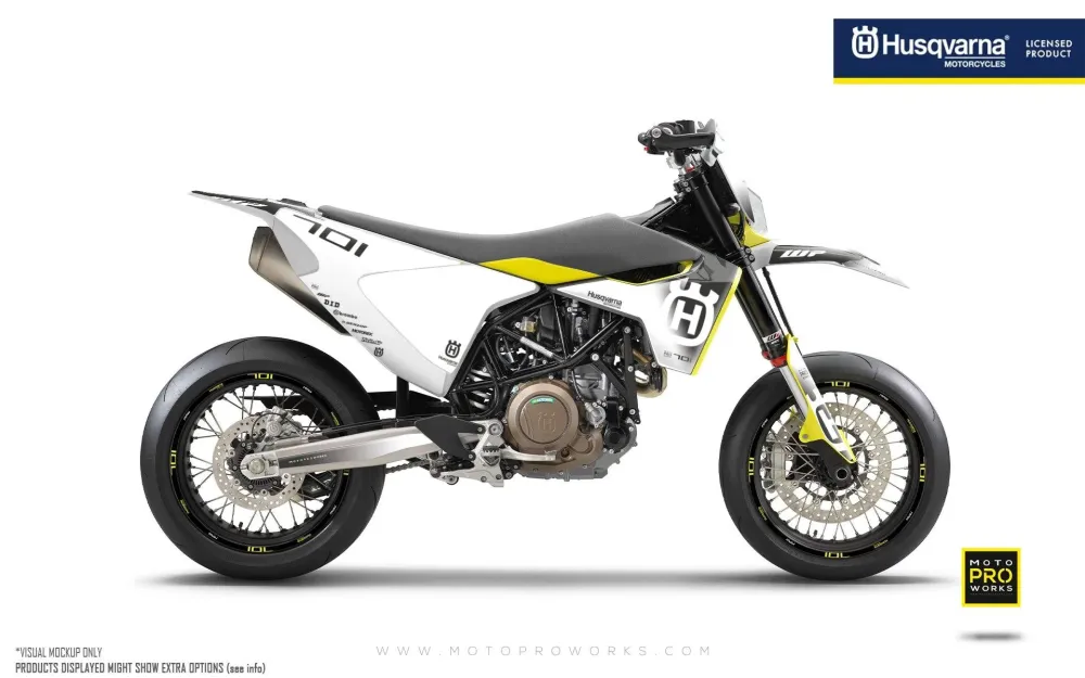 Husqvarna 701 GRAPHICS - "Ghost" (Wit/Zwart)
