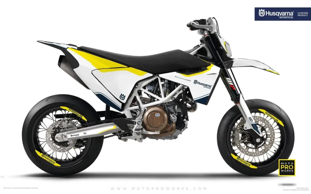Husqvarna 701 GRAPHICS - "HERITAGE" (Wit)