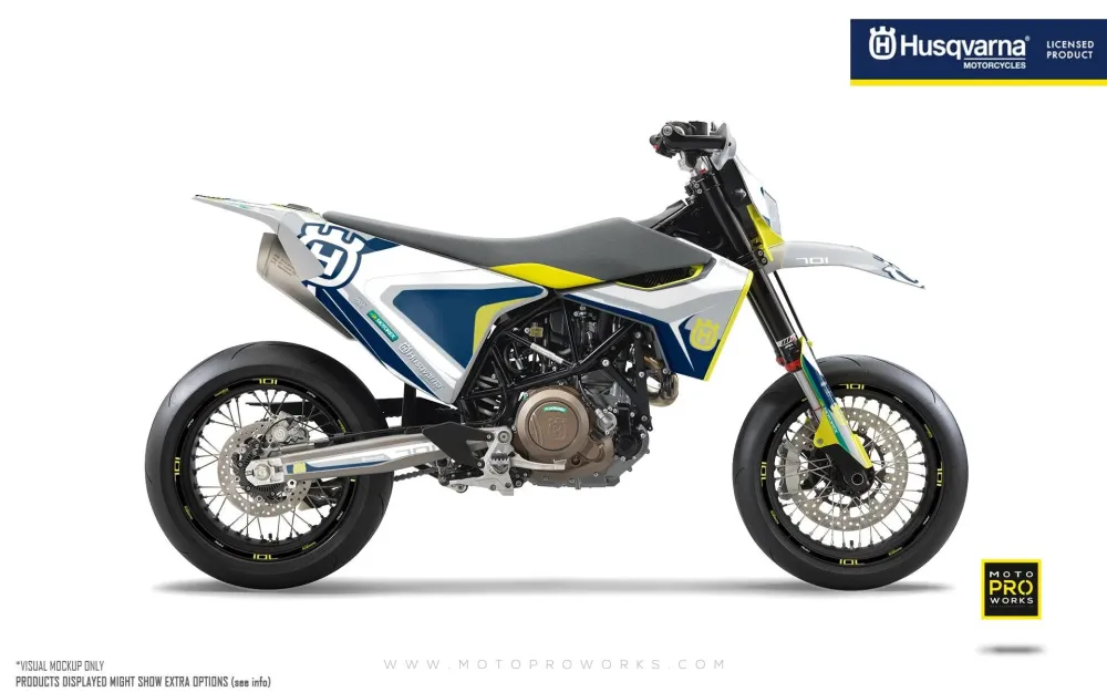 Husqvarna 701 GRAPHICS - "Kicker" (Wit)