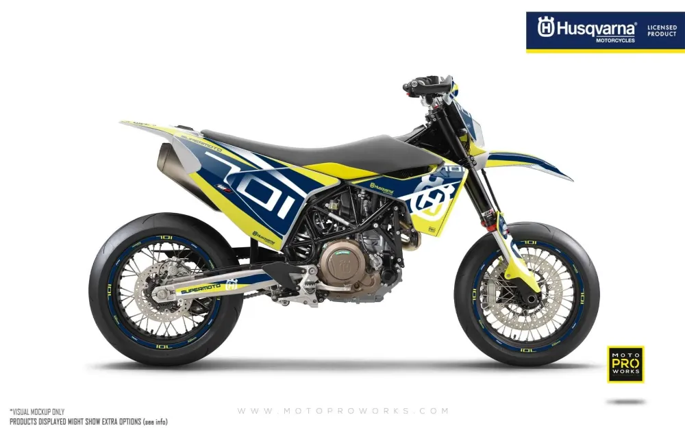 Husqvarna 701 GRAPHICS - "MarkSeven" (Geel/Blauw)
