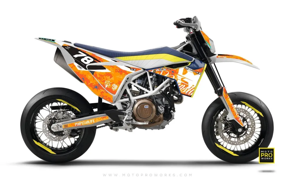 Husqvarna 701 GRAPHICS - "MARPAT" (oranje)