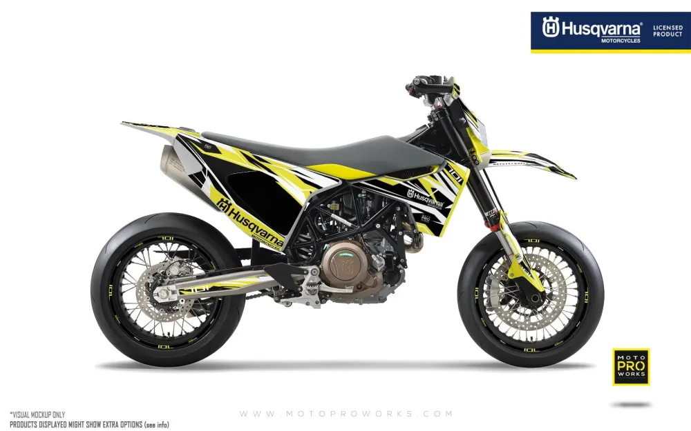 Husqvarna 701 GRAPHICS - "Ripple" (Geel)