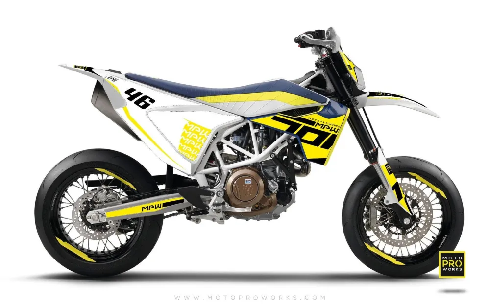 Husqvarna 701 GRAPHICS - "SEVENOH" (geel)