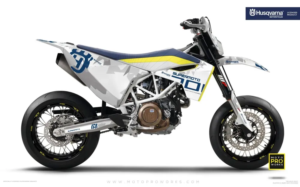 Husqvarna 701 GRAPHICS - "SPARK" (Wit)