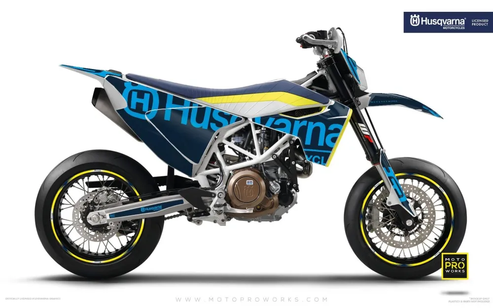 Husqvarna 701 GRAPHICS - "STATEMENT" (Cyaan)