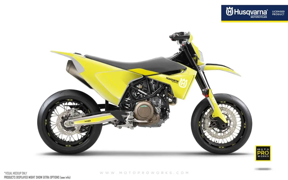 Husqvarna 701 GRAPHICS - "Topography" (Geel)