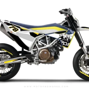 Husqvarna 701 GRAPHICS - "TORO" (zwart/wit)