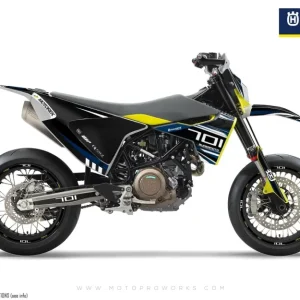 Husqvarna 701 GRAPHICS - "Vortex" (Zwart/Blauw)