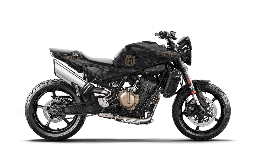 Husqvarna 801 Svartpilen GRAPHICS - "Polyatomic" (Zwart)