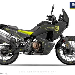 HUSQVARNA Norden 901 GRAPHICS - "Topography" (Grijs/Geel)