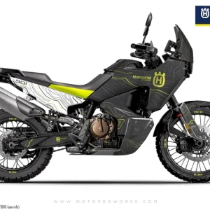 HUSQVARNA Norden 901 GRAPHICS - "Topography" (Grijs/Wit)