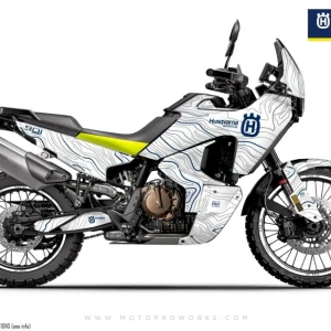 HUSQVARNA Norden 901 GRAPHICS - "Topography" (Wit/Blauw)