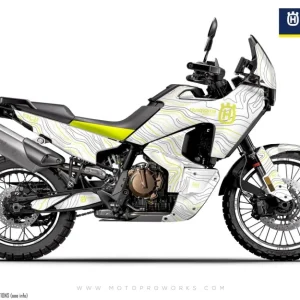HUSQVARNA Norden 901 GRAPHICS - "Topography" (Wit/Geel)