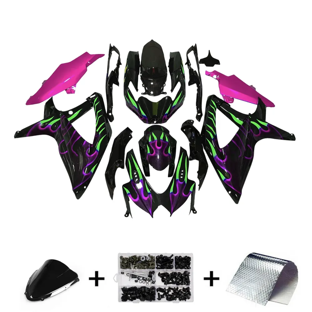 Injectie Kuip Kit Carrosserie Kunststof ABS Voor Suzuki GSXR 600/750 2008-2010 K8