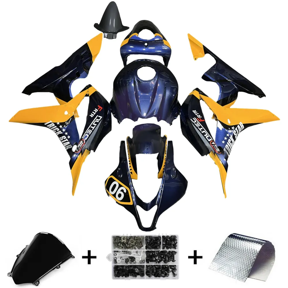 Injectiekuipset carrosserie kunststof ABS voor Honda CBR600RR 2007-2008 F5