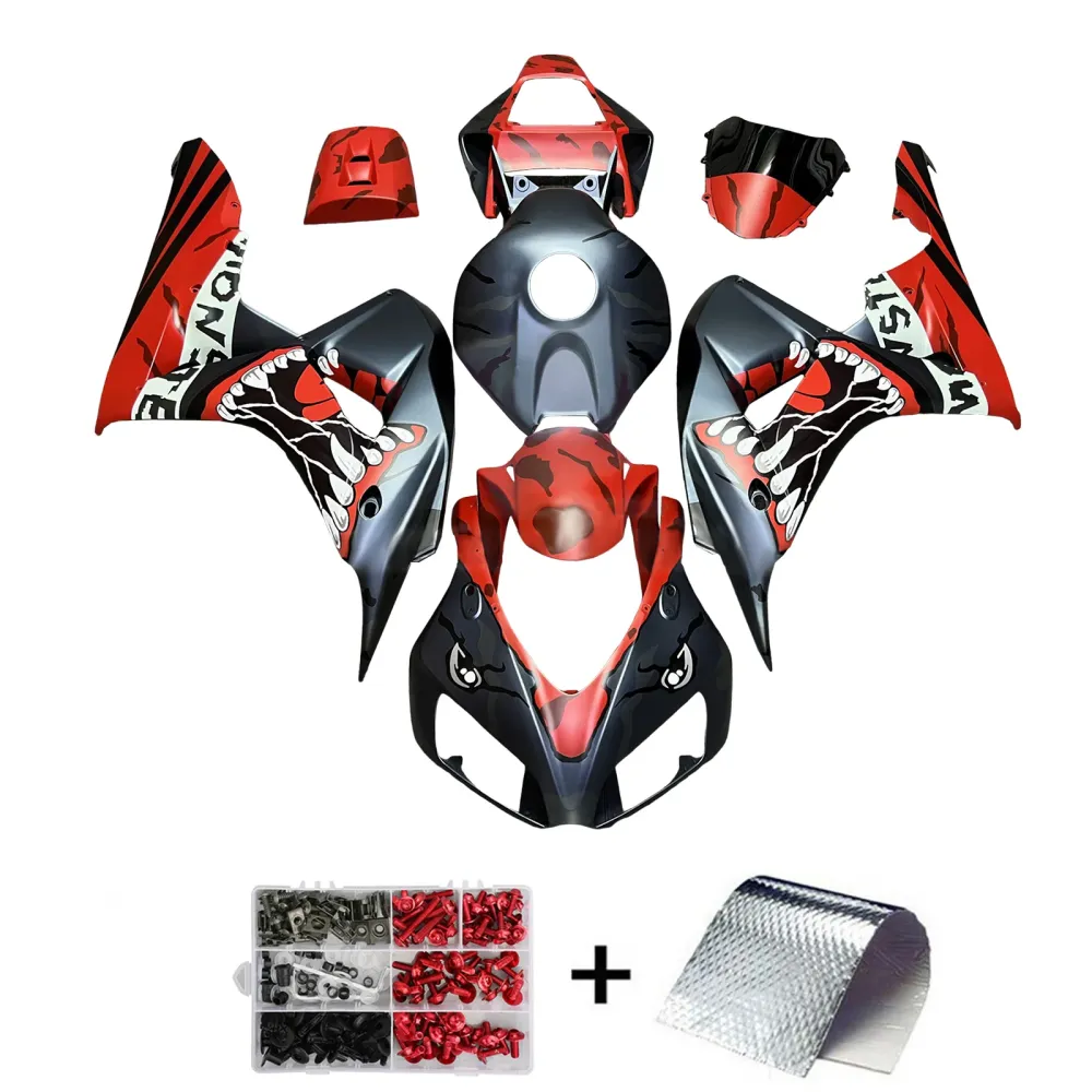 Injectiekuipset carrosserie kunststof ABS voor Honda CBR1000RR 2006-2007