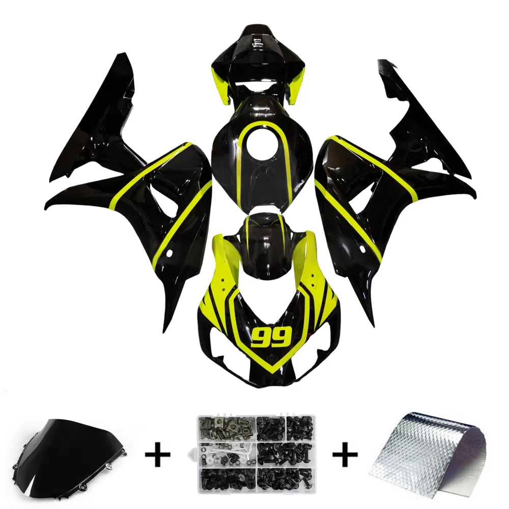 Injectiekuipset carrosserie kunststof ABS voor Honda CBR1000RR 2006-2007
