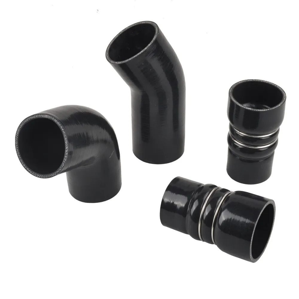3" Intercoolerpijphoesset voor GM 6.6L LB7 Duramax Diesel 2002-2004 Zwart