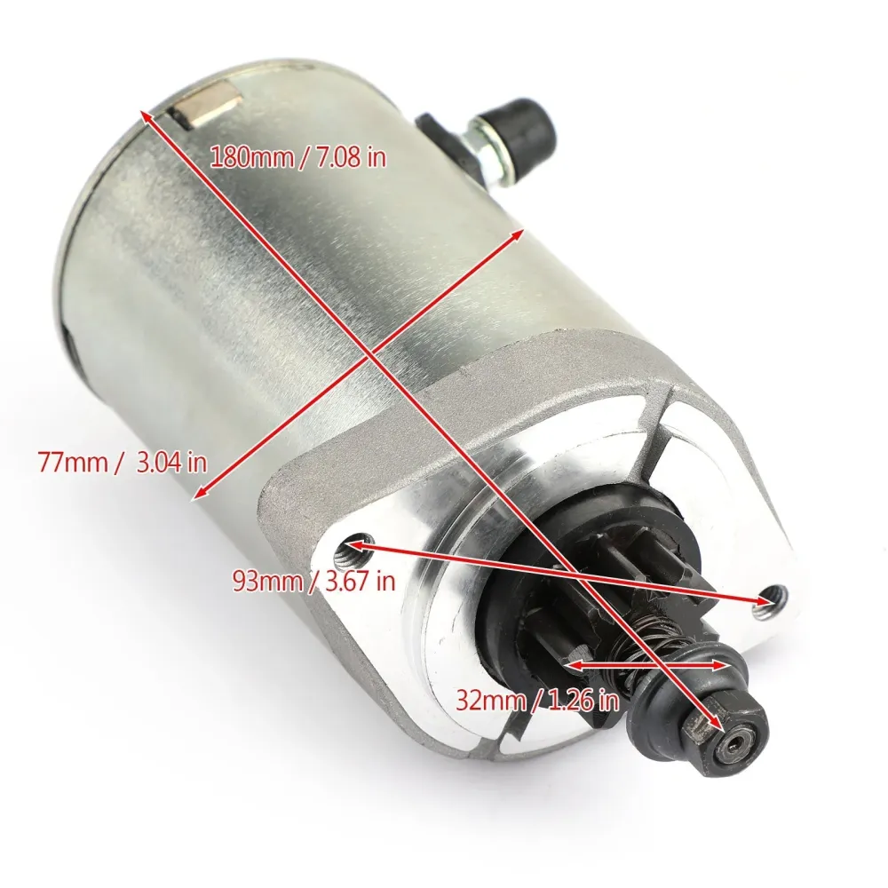 Kawasaki 21163-0743 STARTMOTOR Motor startend met 10 spiebanen