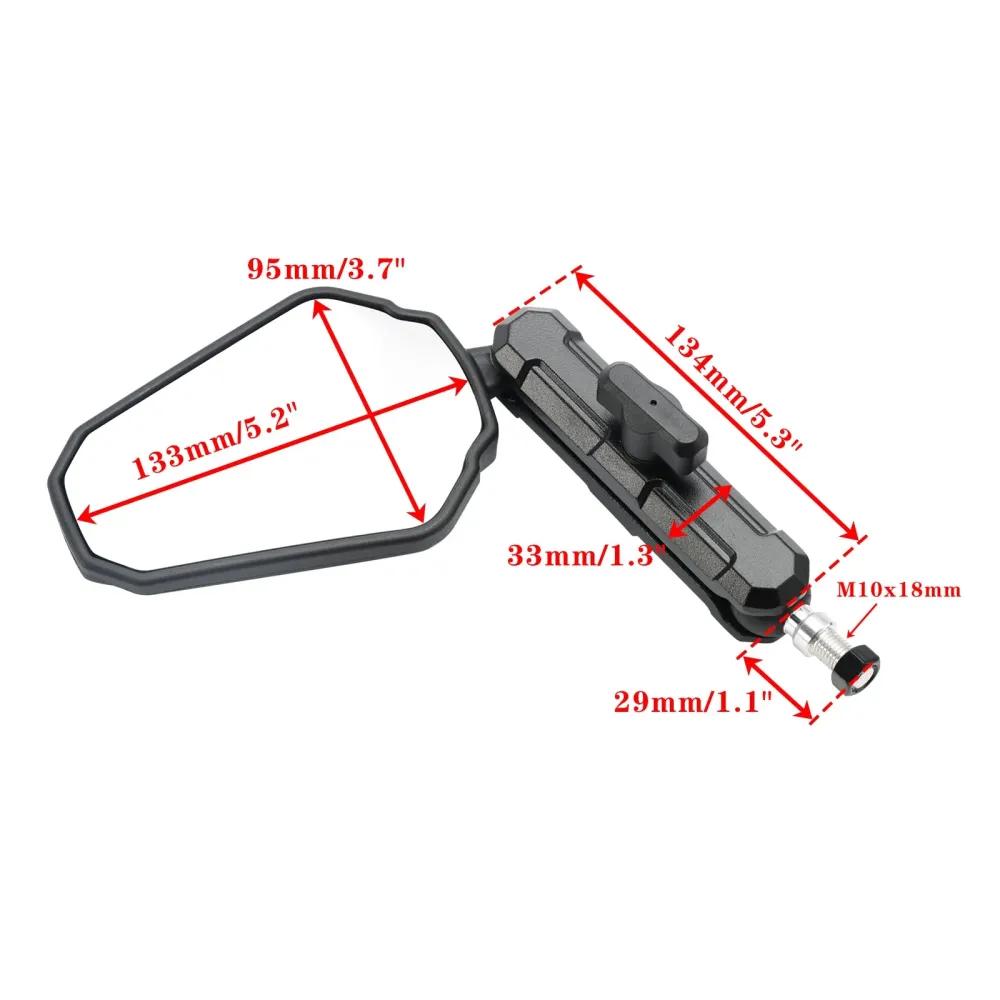 Kawasaki Vulcan 2000 Classic/Classic LT/Limited M8 M10 Spiegels met lange arm Enduro-spiegelset