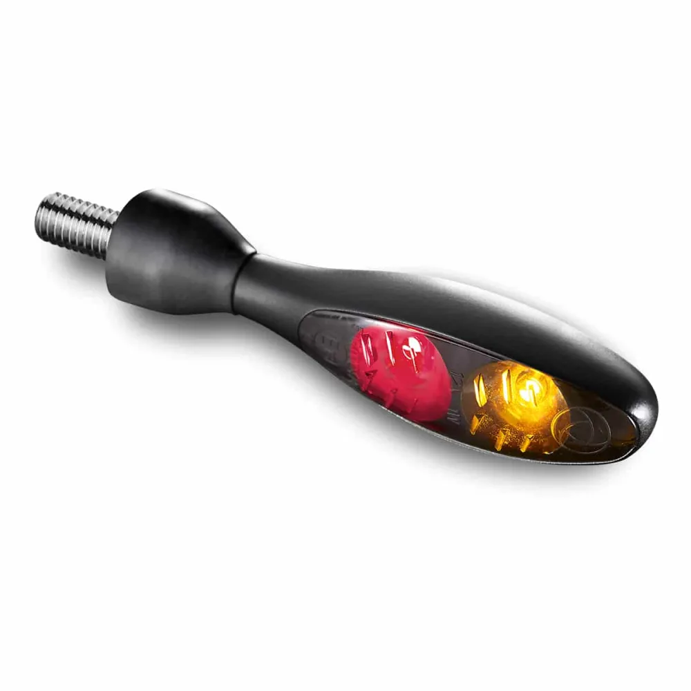 Kellermann Micro 1000 DF 3 1 Mini LED Motorfiets Achterlicht / Knipperlicht Zwart