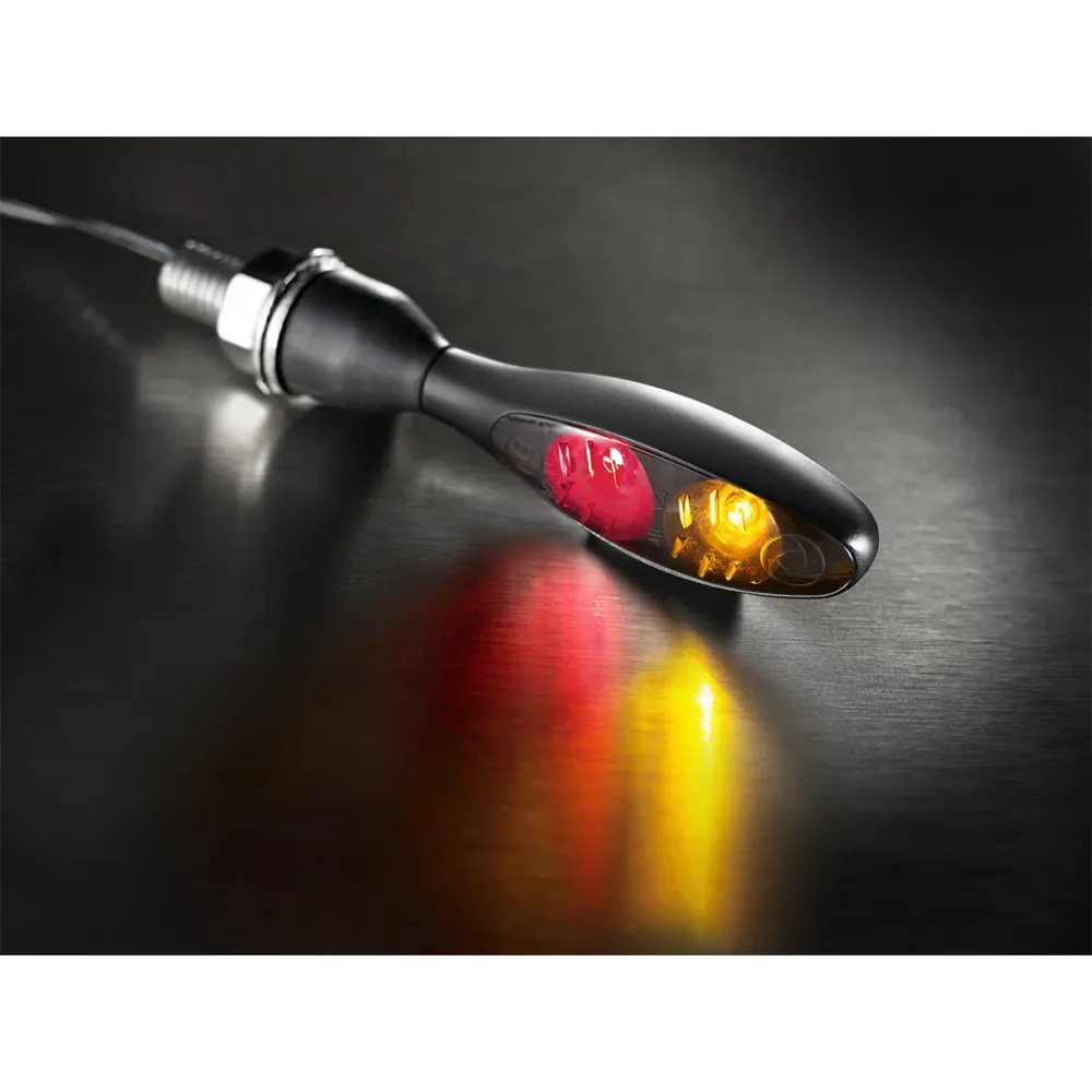 Kellermann Micro 1000 DF 3 1 Mini LED Motorfiets Achterlicht / Knipperlicht Zwart