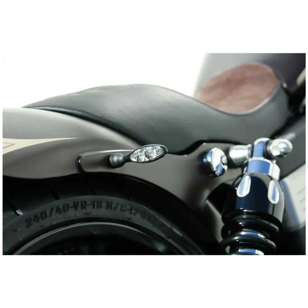 Kellermann Micro 1000 DF 3 1 Mini LED Motorfiets Achterlicht / Knipperlicht Zwart