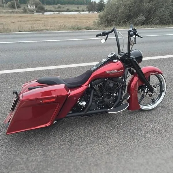 Killer Custom Best Seller 2 Uitgerekte benzinetank & zijklep Kit Touring 96-07