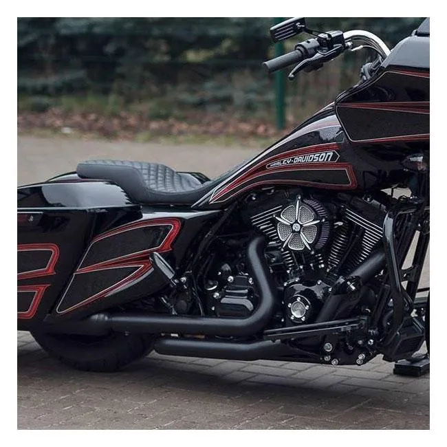 Killer Custom Gladgestreken Benzinetank & Zijklep Kit Touring 09-13