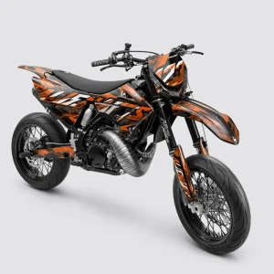 KINETIC - Semi-aanpasbare Supermotard-decoratieset - Oranje