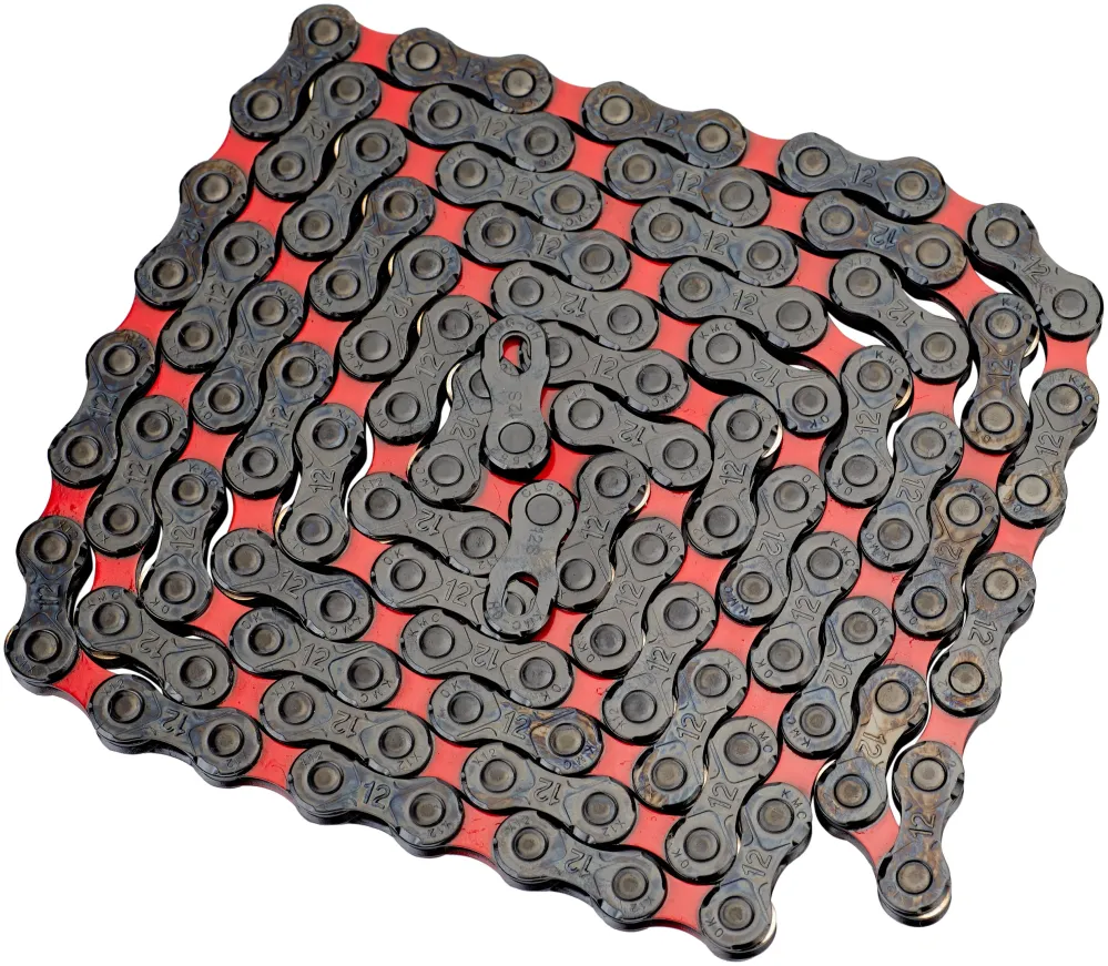 KMC DLC 12 Ketting 12-speed zwart/rood