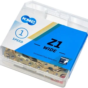 KMC Z1 Wide ketting 1-speed goud