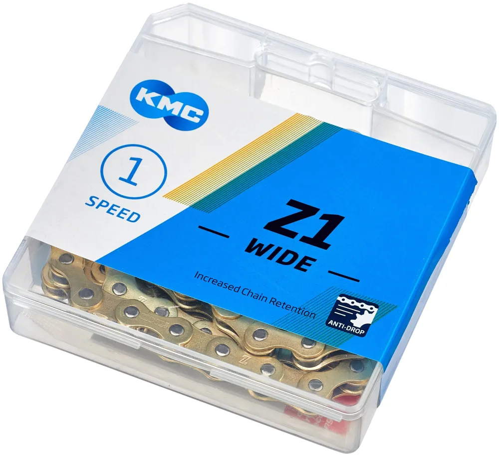 KMC Z1 Wide ketting 1-speed goud