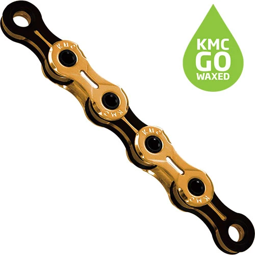 KMC X11SL Ti-N ketting 11-speed 118 schakels gewaxed goud/zwart