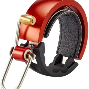 Knog Oi Luxe Fietsbel black/red