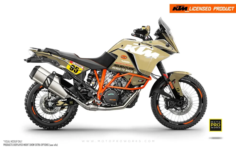 KTM 1050 Adventure GRAPHICS - "WAYPOINTER" (Sand)