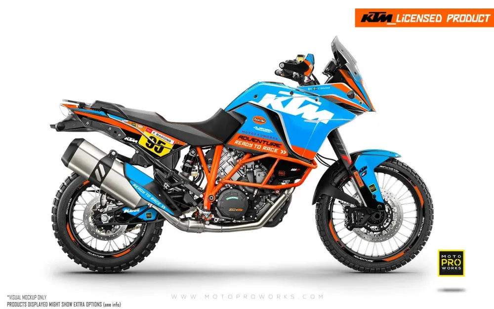 KTM 1190 Adventure GRAPHICS - "WAYPOINTER" (Ocean)