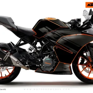 KTM RC 125/200/250/390 GRAPHICS - "Torque" (Zwart)